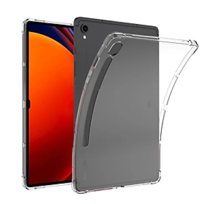 Ốp lưng dành cho Samsung Tab S9, Tab S9 Plus, Tab S9 FE 11inch, Tab S9 FE Plus, Tab S9 Ultra dẻo TPU trong suốt dày dặn chống sốc 4 góc cao cấp - Hàng chính hãng.