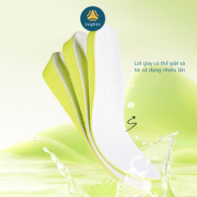 Lót giày tăng chiều cao,  tăng 1.5 cm/ 2.5cm/3.5cm chất liệu PU êm chân, thoáng khí - BuyBox - BBPK367