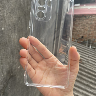 Ốp lưng silicon cho Xiaomi Redmi K40, K40 Pro - hãng Gor trong suốt có gờ bảo vệ camera Hàng nhập khẩu