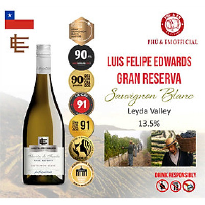 Rượu Vang Trắng Chile Luis Felipe Edwards Gran Reserva Sauvignon Blanc