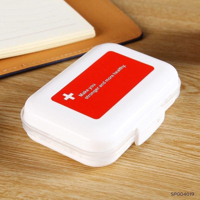 Hộp Đựng Chia Thuốc 8 Ngăn Đi Du Lịch, Tiện Dụng, Nhỏ Gọn, Chắc Chắn, Ngăn Nắp, Nhựa An Toàn Môi Trường. TakyHome 7123