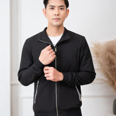 Áo khoác golf nam 2 lớp Aligro màu Đen AK2G.4