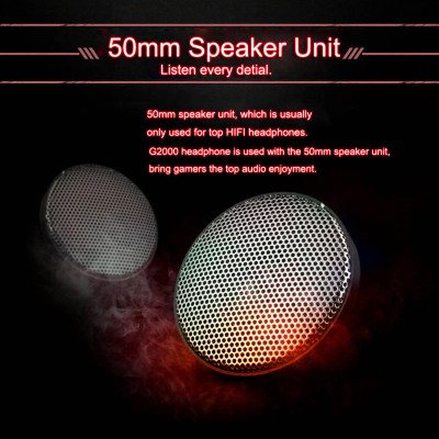 Tai nghe chơi game KOTION EACH G2000 với micrô PC Gamer âm thanh nổi 3,5 mm Loại bỏ tiếng ồn 