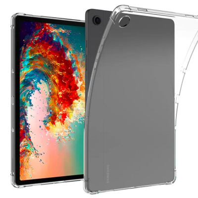 Ốp lưng cho Samsung Galaxy Tab A9 Plus silicon dẻo trong suốt chống sốc - hàng nhập khẩu 