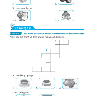 Đề Ôn Tập Từ Vựng Và Cấu Trúc Tiếng Anh Lớp 2
