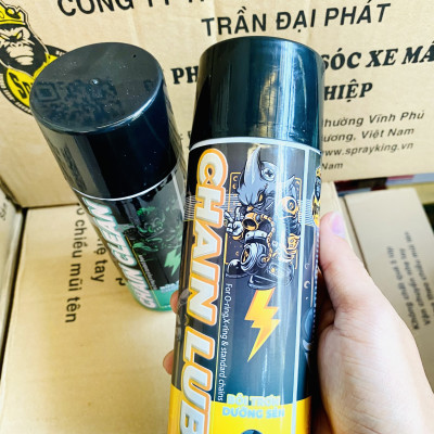 Chai xịt bảo dưỡng sên ,bôi trơn, chống kêu rít, ít văng SprayKing Chain Lube 400ml (Mẫu Mới)