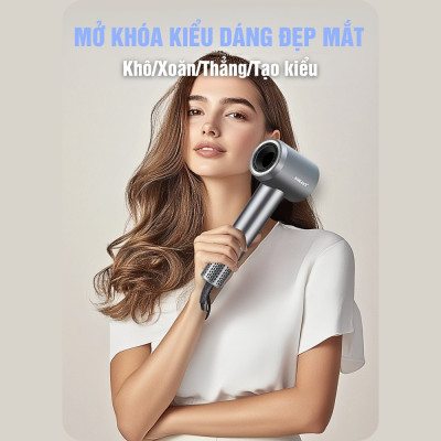 Máy sấy tóc 2 chiều nóng lạnh SOKANY SK-14020 công suất lớn 2400W, cung cấp ion âm chăm sóc tóc chuyên nghiệp - HÀNG CHÍNH HÃNG - DELIYA