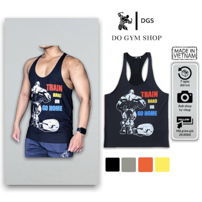 Áo 3 lỗ nam tập gym DO GYM SHOP form body đẹp, thun lạnh 4 chiều thoáng mát