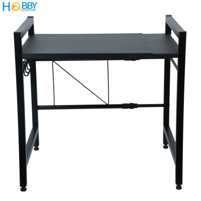 Kệ lò vi sóng 1 tầng điều chỉnh inox sơn đen Hobby home decor KVS1