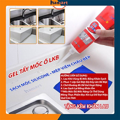 Keo Tẩy Nấm Mốc Gioăng Cao Su Máy Giặt Tường Đa Năng Bồn Chậu Toilet Lavabo Chất Lượng Cao