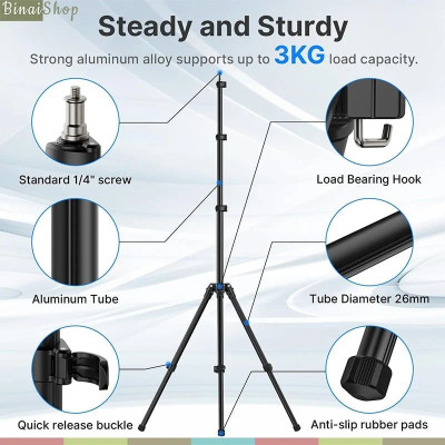 Ulanzi TT43 - Chân Tripod Gấp Gọn Đa Năng Cấu Trúc Hình Tam Giác Cho Đèn, Máy Ảnh, Điện Thoại, Chịu Tải 6kg - Hàng chính hãng