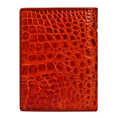 HP2738-39-40-41 - Ví nam Huy Hoàng da cá sấu kiểu đứng gù đầu màu đen, nâu đất, nâu đỏ, vàng