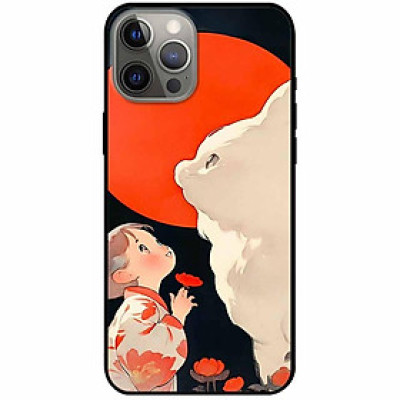 Ốp lưng cho IPhone 12 - 12 Pro - 12 Pro Max - 13 Mini - 13 - 13 Pro - 13 Pro Max - Thỏ Và Bé - Hàng Chính Hãng