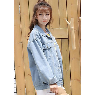 Áo Khoác Jean Nữ Titishop NT65 - Xanh