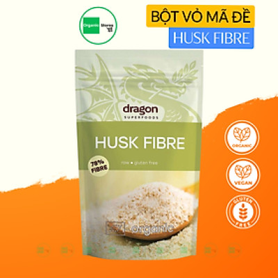 Vỏ hạt mã đề (Psyllium husk) hữu cơ 150gr - Dragon Superfoods