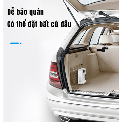 Bơm lốp xe điện tự động ngắt khi bơm đầy, điện áp 12V. Bơm Không Khí Mini Máy Bơm Hơi Lốp Xe Tự Động