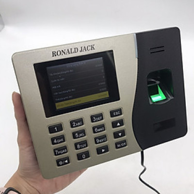 Máy chấm công Ronald Jack RJ2500 (vân tay,thẻ từ). 2000 dấu vân tay + thẻ.Chip Intel.TCP/IP/USB/Password - Hàng Chính Hãng