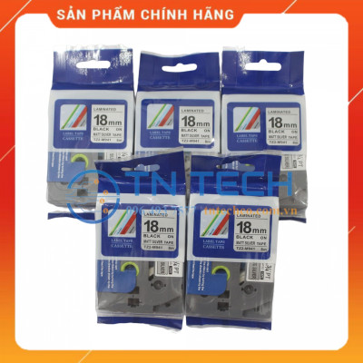 Nhãn In Tz2-M941 - Đen nền bạc 18mm x 8m - Dùng cho máy in BROTHER - AIMO - PUTY [Hàng nhập khẩu]