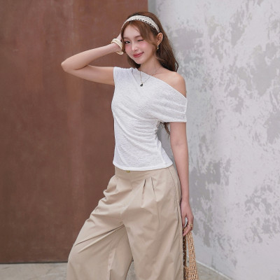 Áo kiểu bẹt vai chất ren thoáng mát thích hợp mùa hè Azure Miều Est.2013