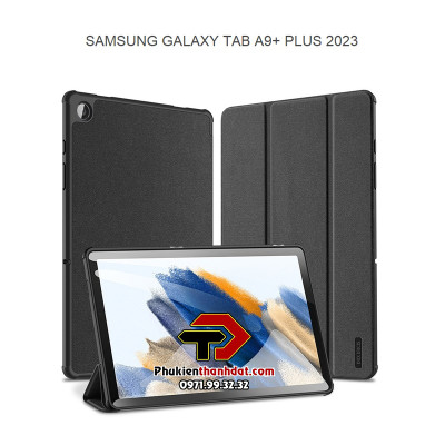 Bao da dành cho Samsung Galaxy Tab S10+ Plus, S10 Ultra, S9, Tab S9+ Plus, Tab S9 Ultra, S9 FE, S9 FE+ Plus, S7, S8, S9, S7 FE, S8+,  S6 Lite, Tab A9+ Plus, Tab A9, Tab A8 2022 chính hãng Dux Ducis Domo có ngăn đựng bút, chống sốc  -Hàng chính hãng