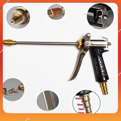 ️Evoucher Bộ dây vòi xịt nước rửa xe, tưới cây , tăng áp 3 lần, loại 3m, 5m 206318 đầu đồng,cút,nối vàng+  mở chai