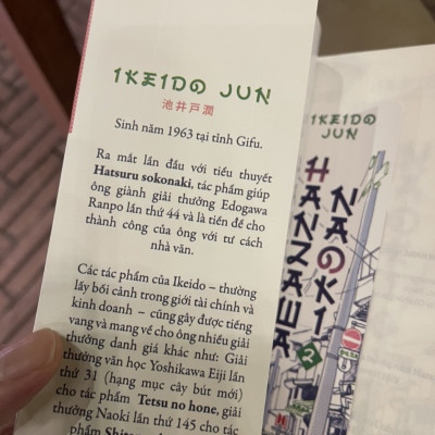 (Trọn bộ 2 tập) HANZAWA NAOKI – Ikeido Jun – Trần Phương Hằng - Nguyễn Kim Hoàng dịch – Huy Hoang Books - NXB Phụ Nữ (Bìa mềm)