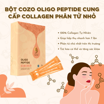 Bột Peptide COZO Oligo Peptide Giúp Tăng Cường Sản Xuất Collagen, Chống Lão Hóa, Làm Trắng Da và Dưỡng Ẩm 