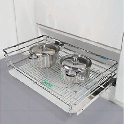 Kệ Đựng Xoong Nồi Inox Nan Dẹt Grob GB-90 - Hàng Chính Hãng