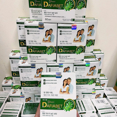 Viên Uống Hạ Nhanh Đường Huyết Glucomr Dafiabet Gold - Giảm Biến Chứng Bệnh Tiểu Đường - Lọ 60 Viên