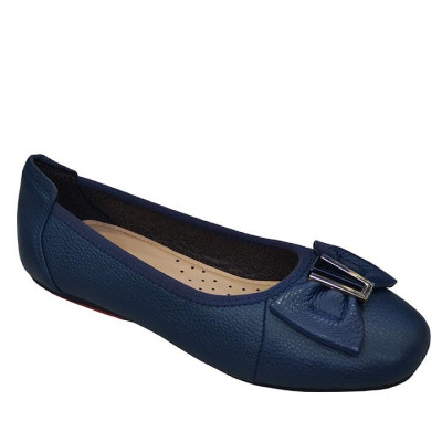 Giày Nữ Búp Bê Đế Bệt Da Bò Thật TiTi ĐÔ Cao Cấp GBBN2046d