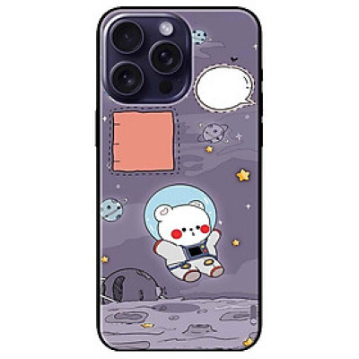 Ốp lưng dành cho Iphone 15 - Iphone 15 Plus - Iphone 15 Pro - Iphone 15 Pro Max - Gấu Phi Hành - Hàng Chính Hãng