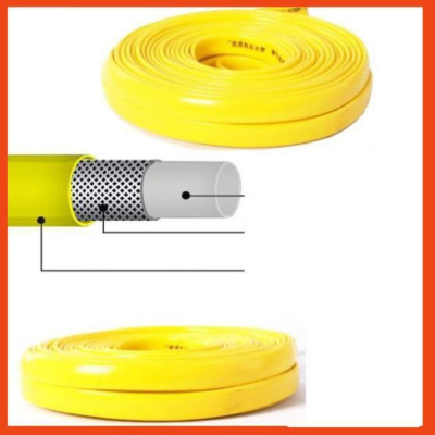 Bộ dây vòi xịt nước rửa xe,tưới cây tăng áp 3 lần 7-10M( nối nhựa xanh) 206317