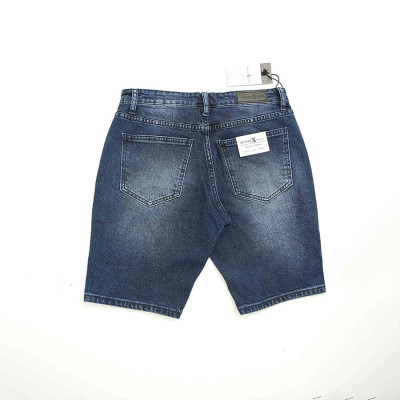 Quần Short Jeans Nam Rách Cao Cấp HUNTER X-RAYS Form Slimfit Thun Màu Xanh S63