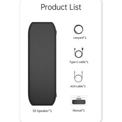 Loa Cyboris S5 IPX7 không dây,chống bụi,siêu trầm và không thấm nước