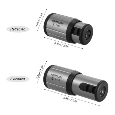 Kính viễn vọng một mắt nhỏ gọn,độ phóng đại 7x mạnh mẽ và vật kính 18mm
