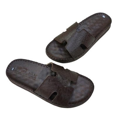 Dép Nam Quai Ngang Da Bò Thật TiTi ĐÔ Cao Cấp DNA2209