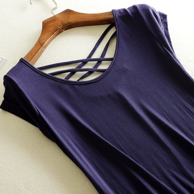 Váy bầu dự tiệc, Đầm maxi thun form rộng co giãn thoải mái khi mặc Haint Boutique HB35