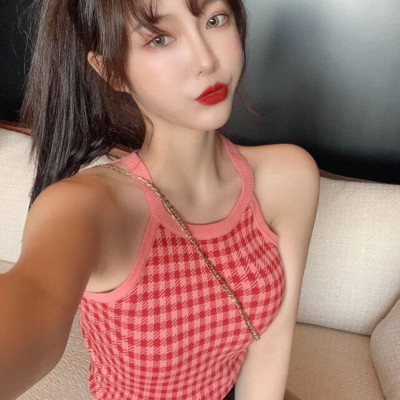 Áo yếm hai dây dệt kim cao cấp thời trang Korea