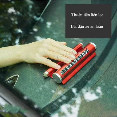 Bảng số ĐT ô tô vios 2017 Hyundai, Toyota có giá đỡ, tặng kèm sáp thơm kiêm búa phá kính chất liệu kim loại