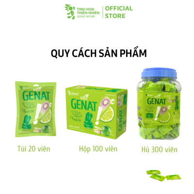 Kẹo ngậm Genat Chanh Sả (Hủ 300 viên)