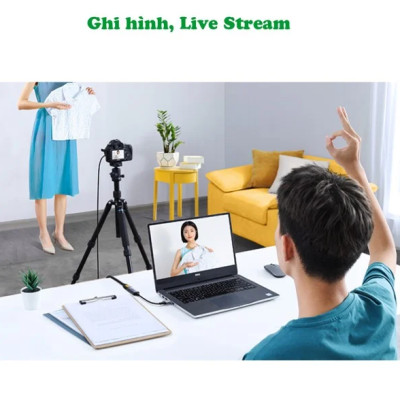 Card ghi hình HDMI sang USB 2.0, Type C live streaming 1080P Ugreen 40189 - Hàng chính hãng