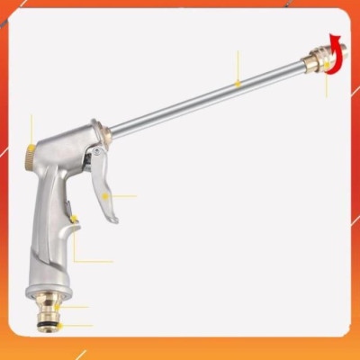 Vòi Xịt️Evoucher Bộ dây vòi xịt nước rửa xe,tưới cây , tăng áp 3 lần,loại 3m,5m 206701-2đầu đồng,cút đồng+  móc khoá
