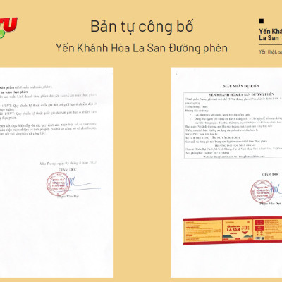 [ 35% YẾN TƯƠI ][ NHẬN GHI THIỆP MỪNG] Hộp quà 6 hũ Yến Khánh Hòa La San Đường Phèn