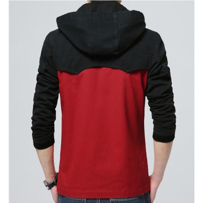 ÁO KHOÁC KAKI NAM 2 LỚP CÓ NÓN-ĐỎ ĐÔ