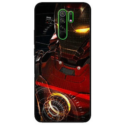 Ốp lưng dành cho Xiaomi Redmi 9 mẫu Người Sắt Mắt Vàng