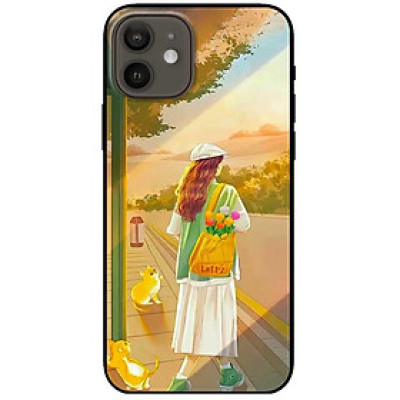 Ốp lưng cho IPhone 12 - 12 Pro - 12 Pro Max - 13 Mini - 13 - 13 Pro - 13 Pro Max - Cô Gái Quay Lưng - Hàng Chính Hãng