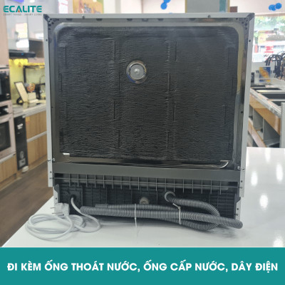 Máy Rửa Chén Ecalite EDW-SMS6080WH (Trắng) - 8 Bộ - 6 Chương Trình Rửa - Hàng Chính Hãng