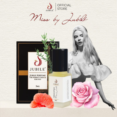Miss by Jubilé - Tinh dầu nước hoa Pháp Nữ Minisize Dạng lăn 3ml Thơm Lâu, Sang Trọng, Quyến Rũ