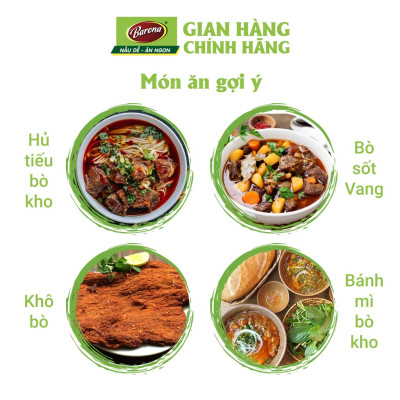Combo 1 hộp (20 gói) xốt gia vị hoàn chỉnh Barona 80g 