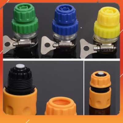 Bộ dây vòi xịt nước rửa xe, tưới cây ,tăng áp 3 lần,loại 3m,5m 206701-3 đầu đồng,cút nối nhựa vàng+  mở chai